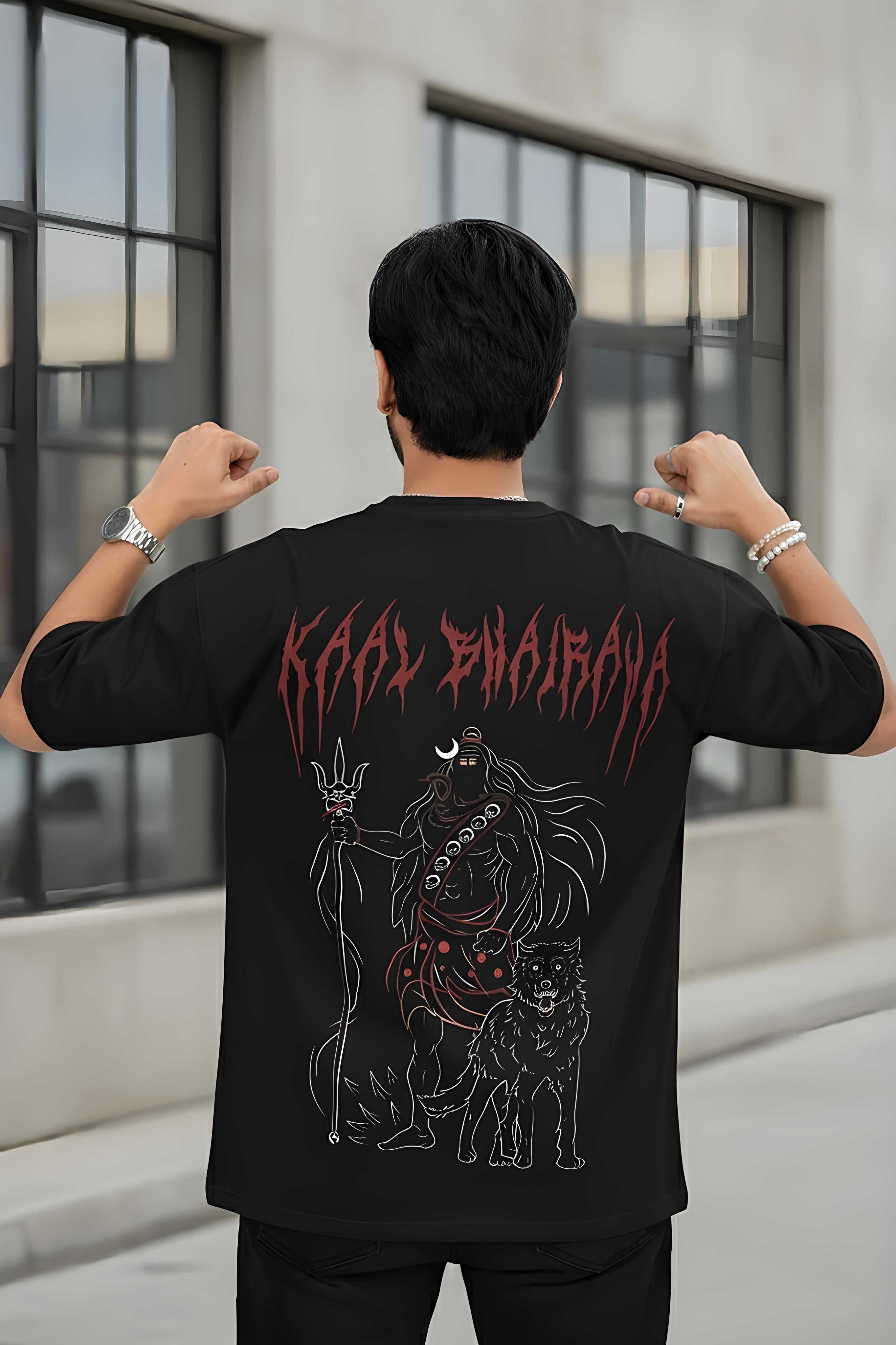 Kaal Bhairava Men’s Classic Oversized  240 GSM T-Shirt -  Fabnerro