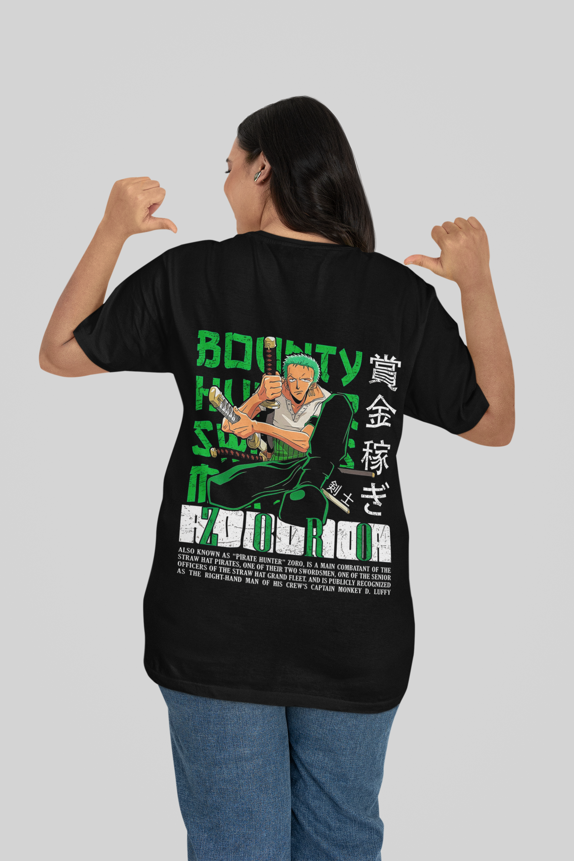 Bounty Hunter Zoro 240 GSM Men’s Classic Oversized T-Shirt- Fabnerro