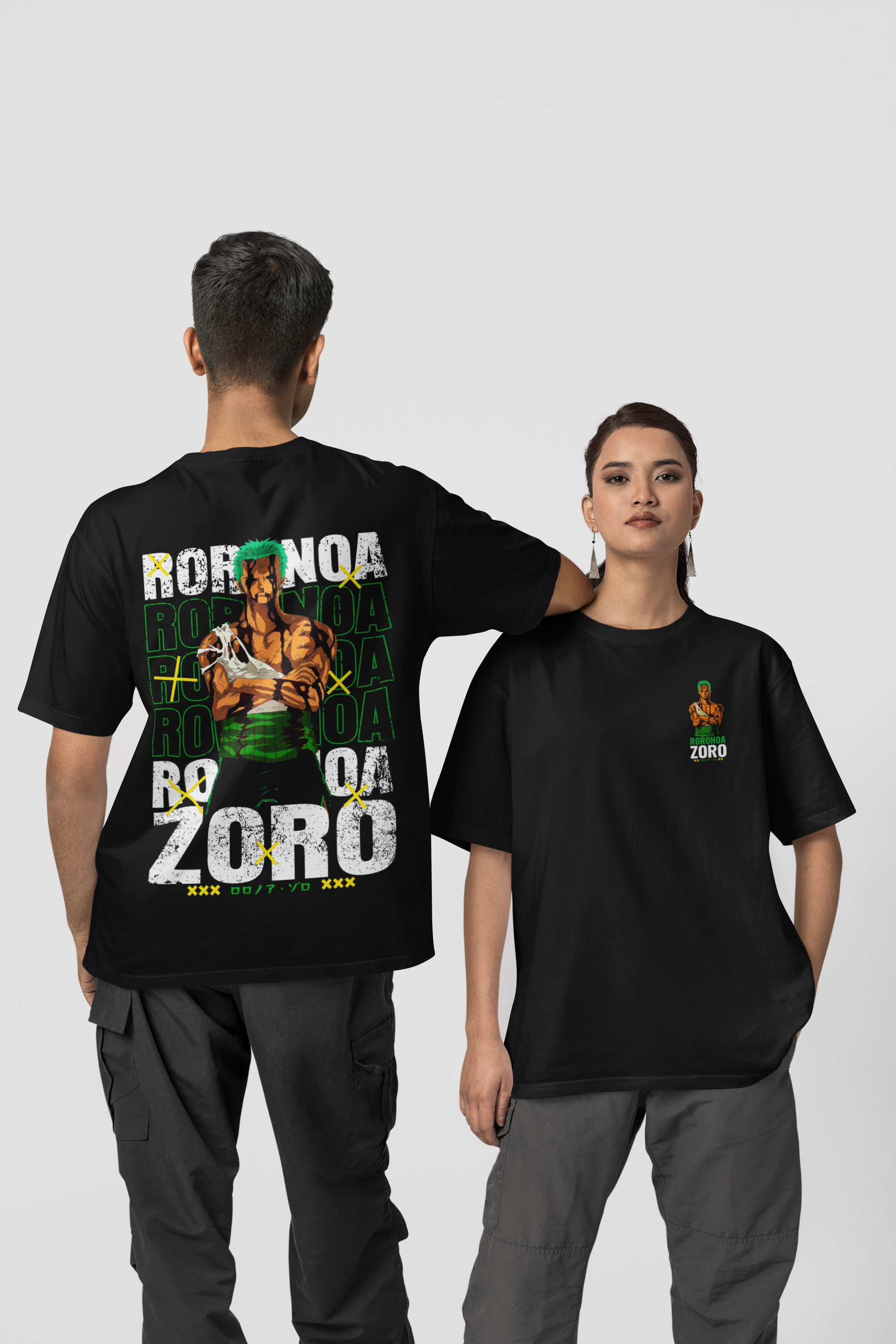 Roronoa Zoro Men’s Classic Oversized 240 GSM T-Shirt