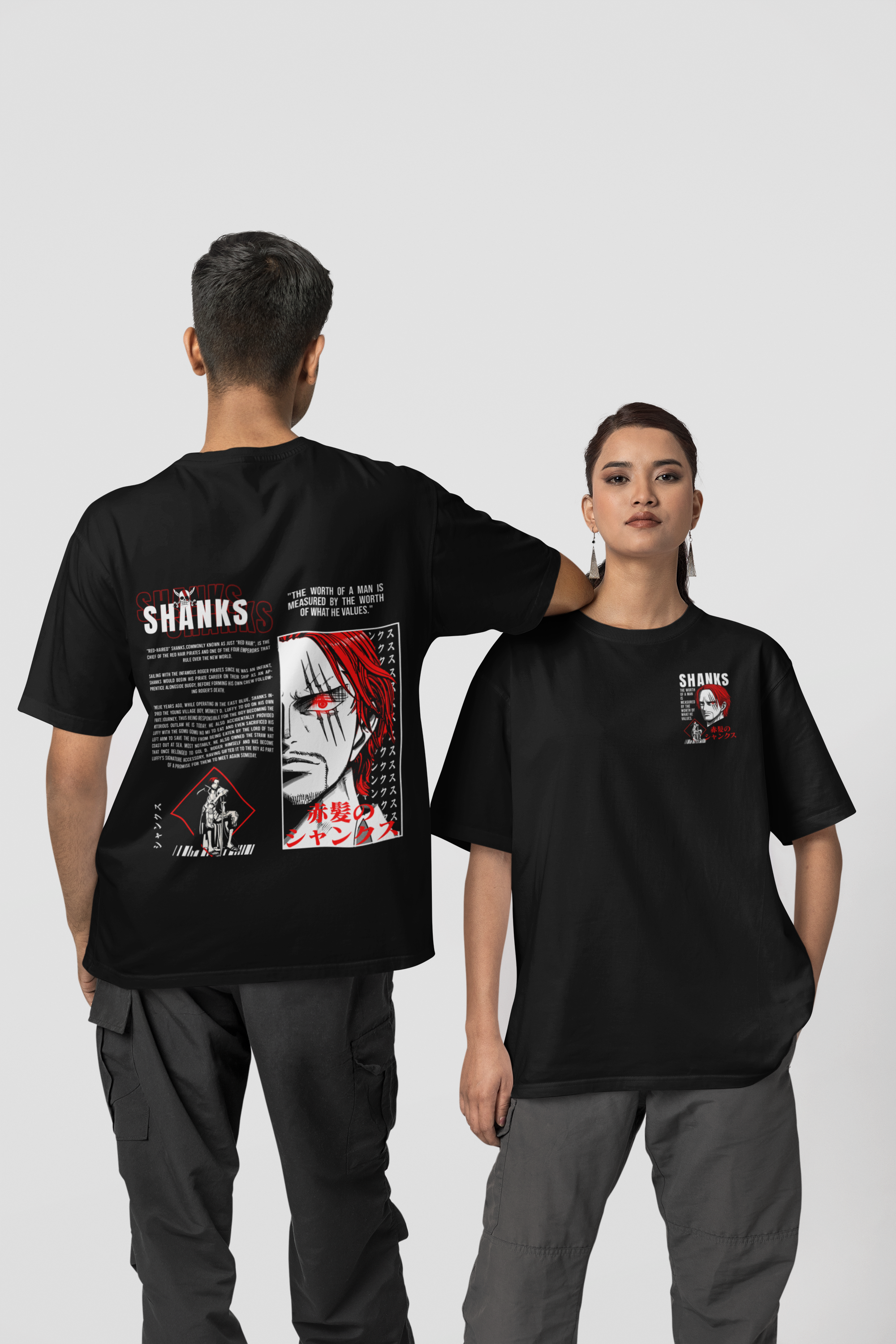 Red-Haired Shanks 240 GSM Men’s Classic Oversized T-Shirt - Fabnerro
