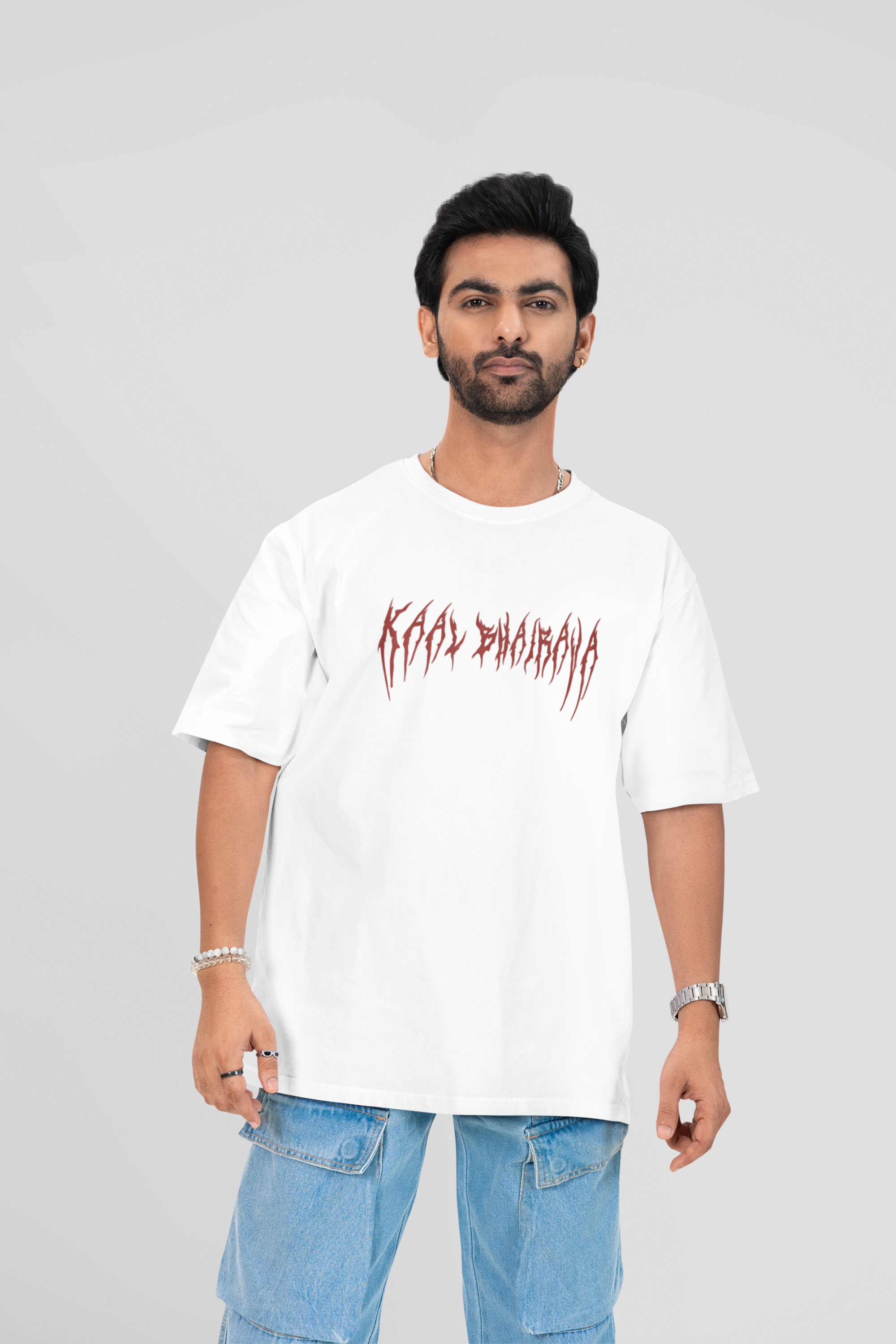 Kaal Bhairava Men’s Classic Oversized  240 GSM T-Shirt -  Fabnerro